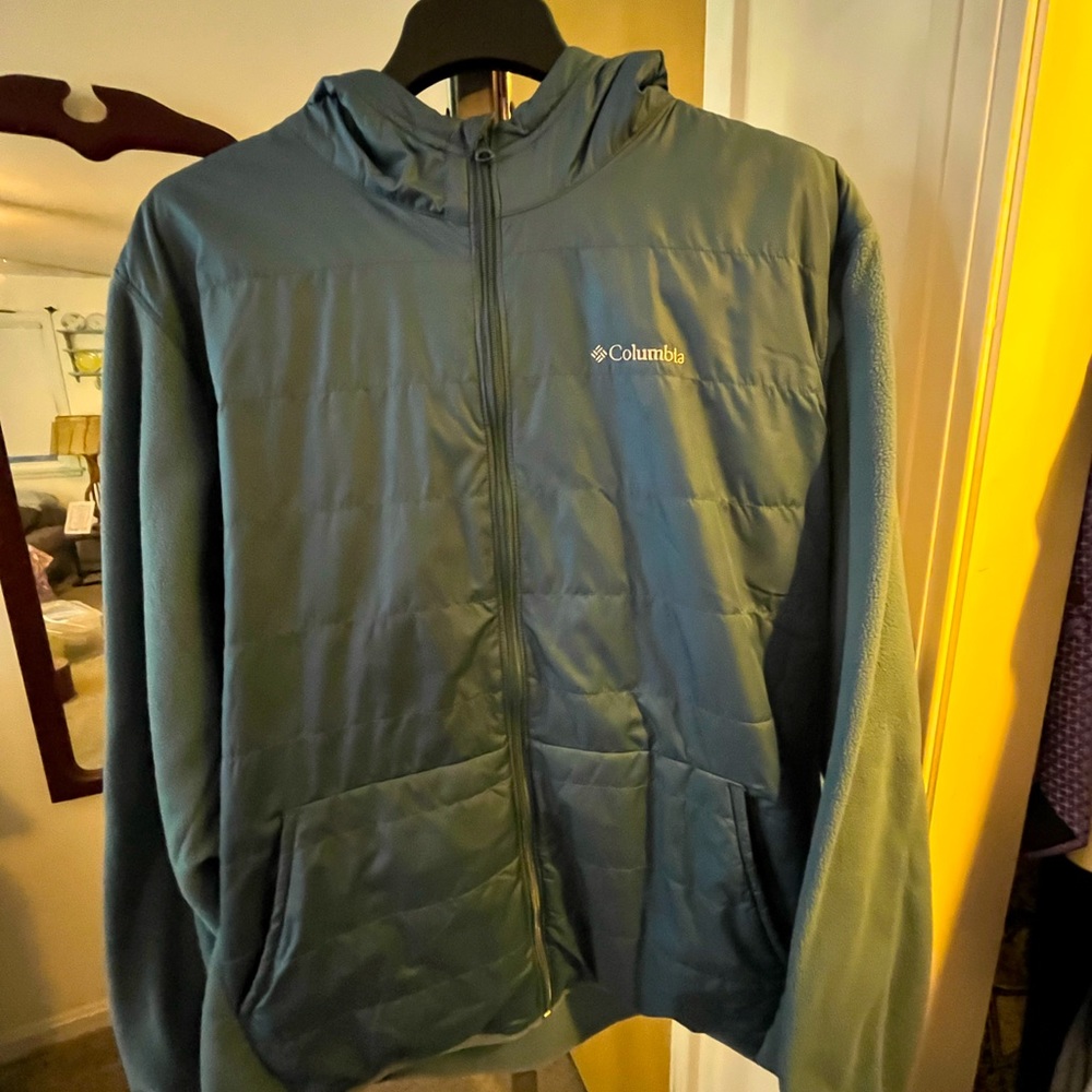 Columbia Men’s teal nylon jacket
